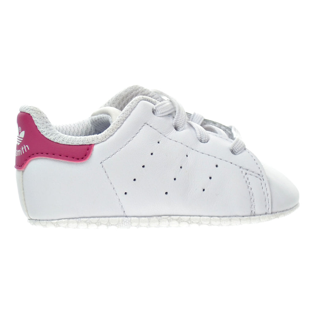 Adidas Stan Smith Crib's Shoes White/White/Bold Pink