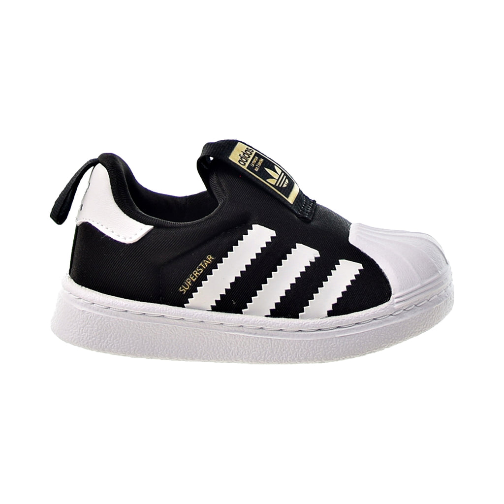 Adidas Superstar 360 I Toddlers' Slip-On Shoes Core Black-White-Gold Metallic