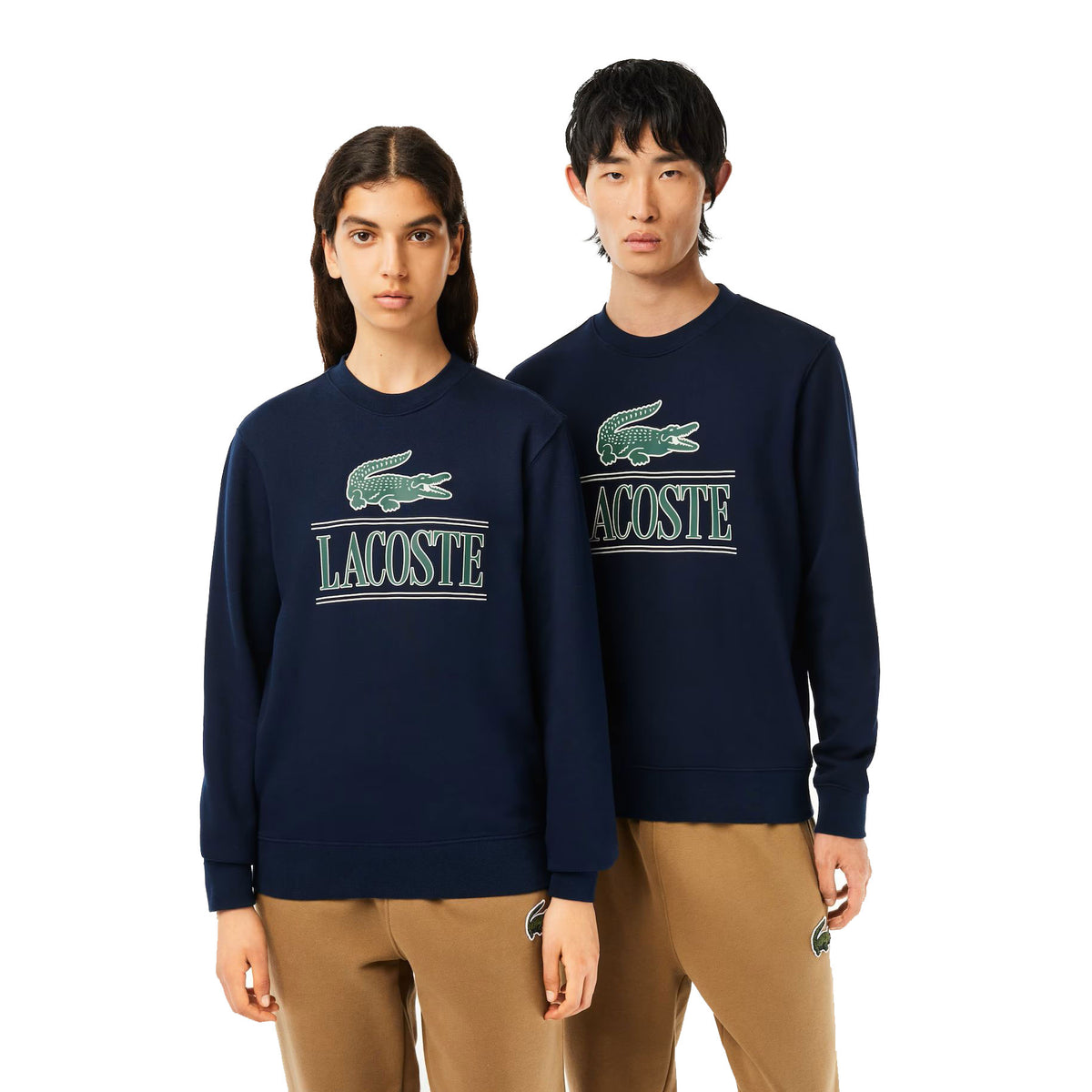 Lacoste Large Logo Crew Men's T-Shirt Navy