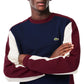 Lacoste Color Block Men's Sweatshirt Navy-Zinfandel-Floral
