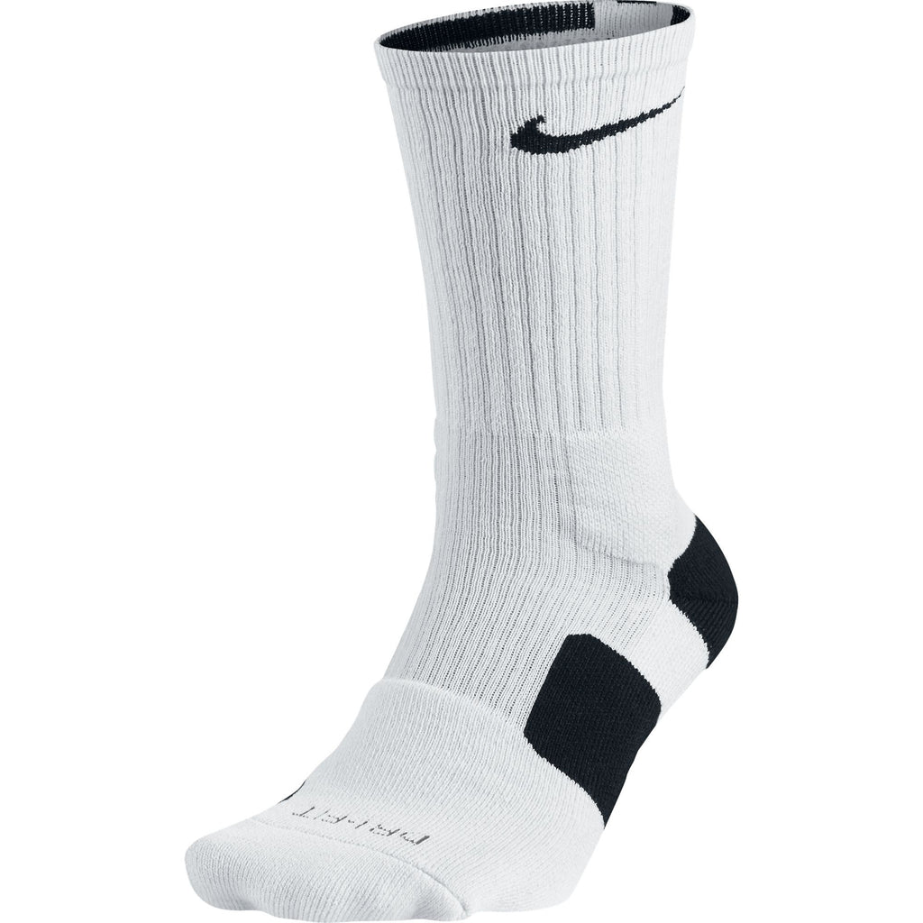 Nike Dri-FIT Elite Crew Men's Basketball Socks White/Black