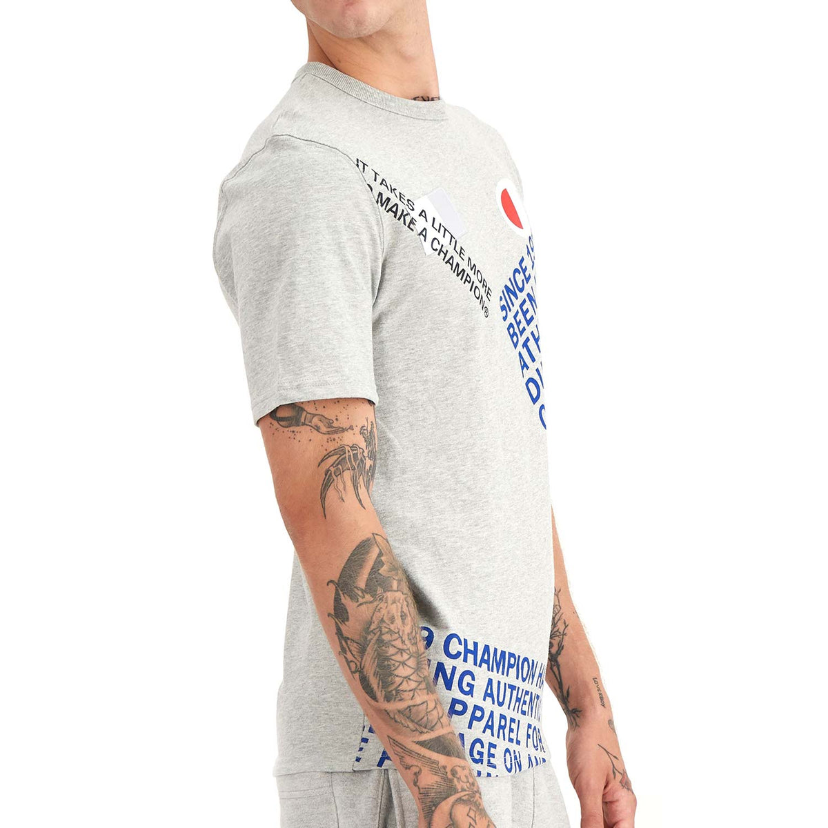 Champion Men's Heritage Graphic Tee Oxford Gray