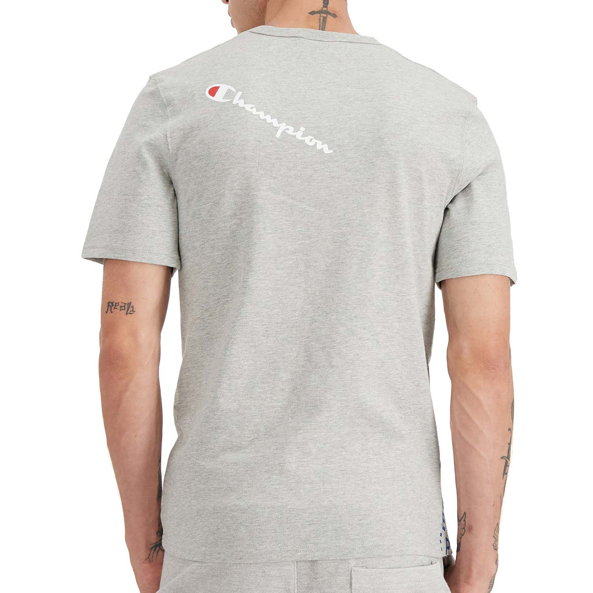 Champion Men's Heritage Graphic Tee Oxford Gray