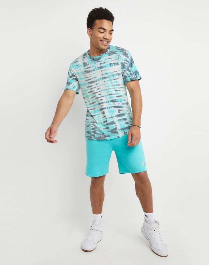 Champion Men's Lightweight Tee Wave Dye Trekking Grey