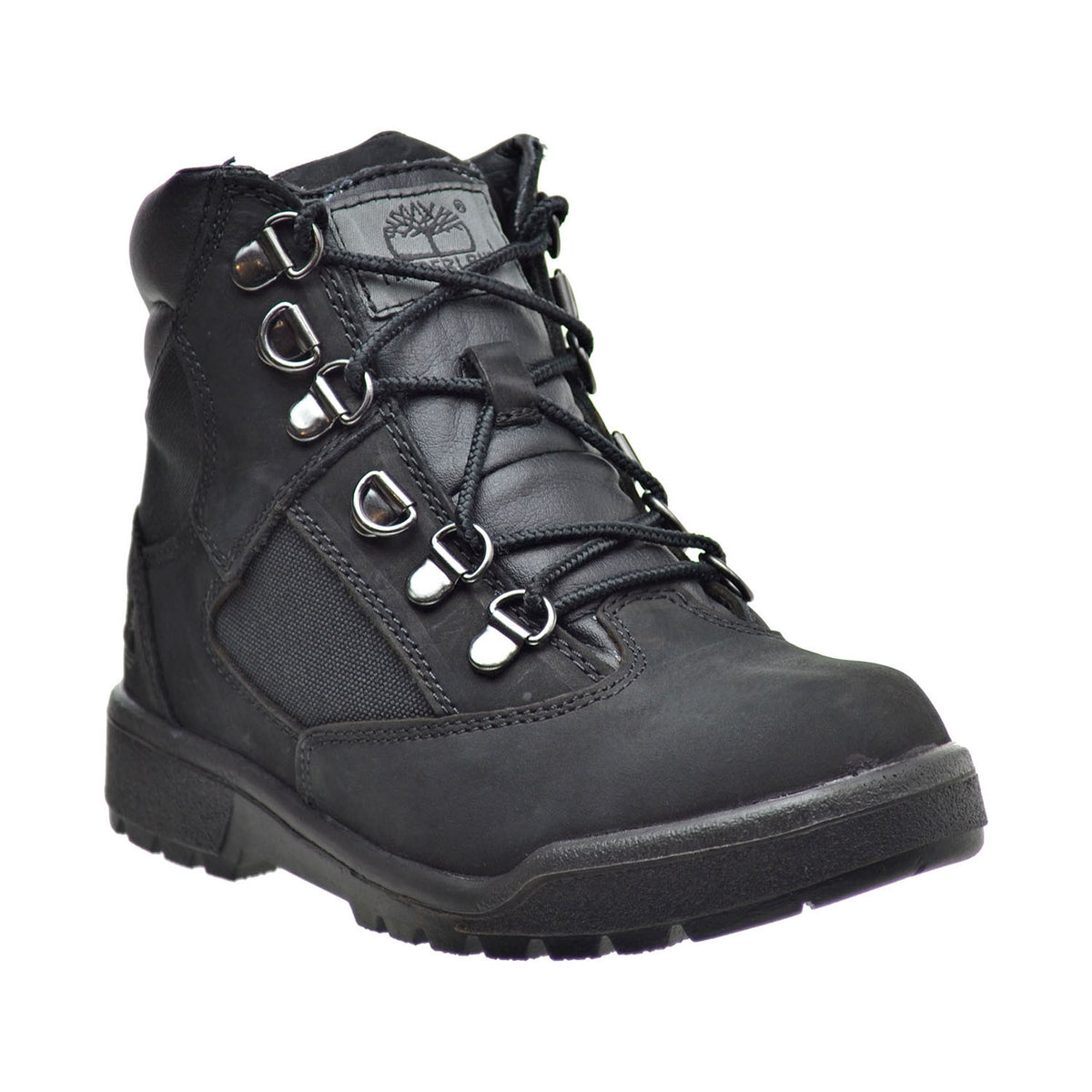 Timberland 6 Inch F/L Field Little Kid's Boots Black Nubuck