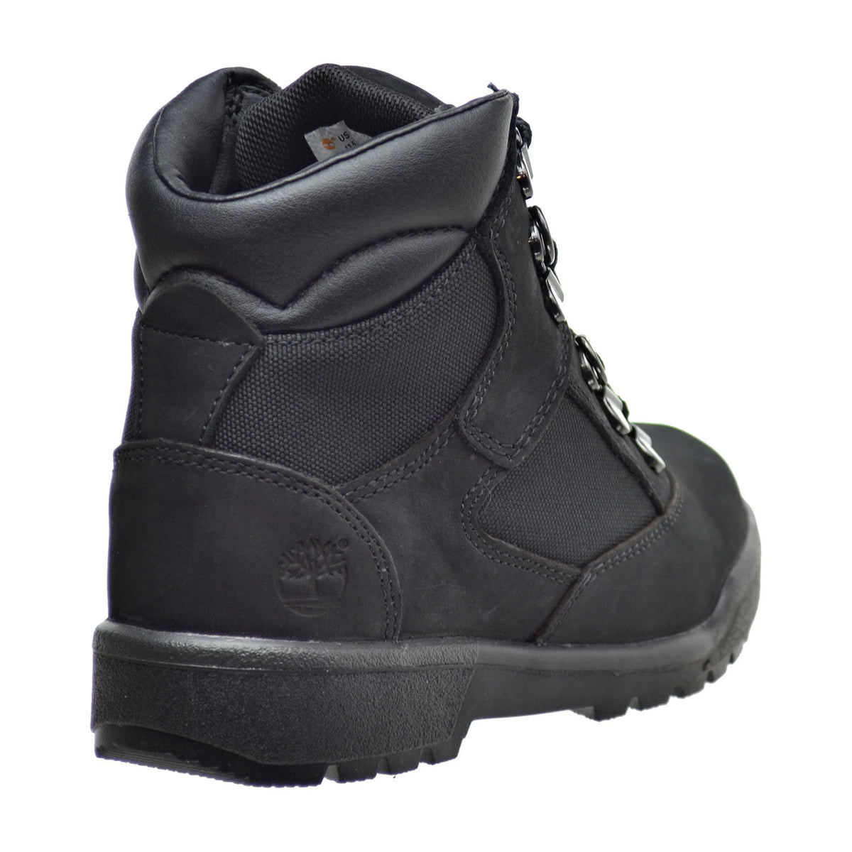 Timberland 6 Inch F/L Field Little Kid's Boots Black Nubuck