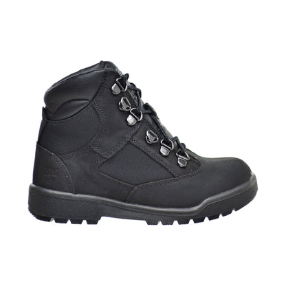 Timberland 6 Inch F/L Field Little Kid's Boots Black Nubuck
