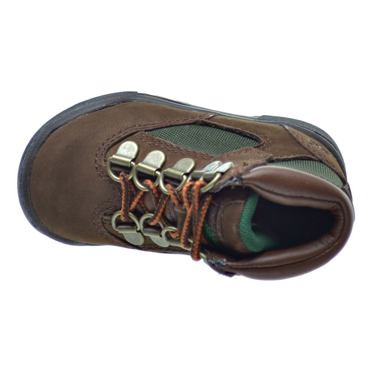 Timberland 6 inch F/L Toddler's Field Boots Brown Nubuck/Green