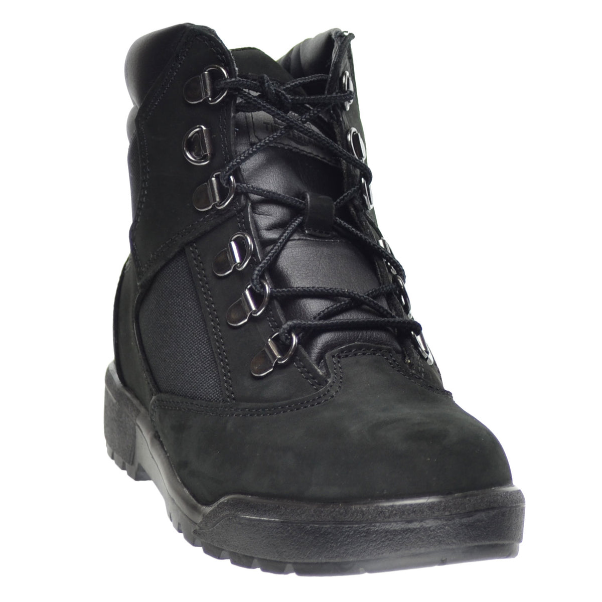 Timberland 6 Inch Big Kid's Field Boots Black Nubuck