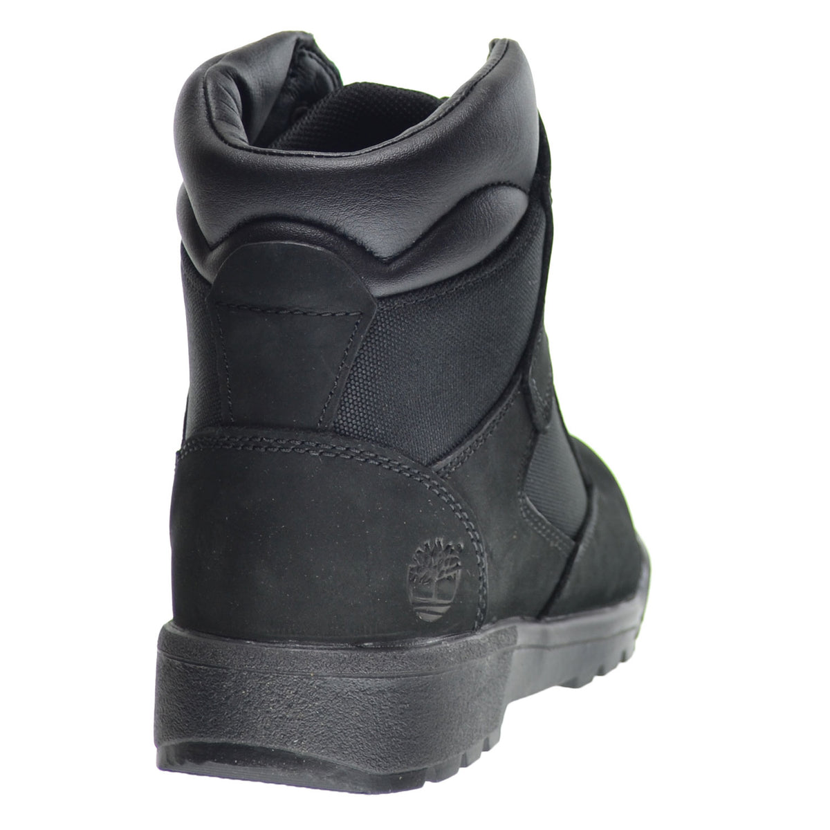 Timberland 6 Inch Big Kid's Field Boots Black Nubuck
