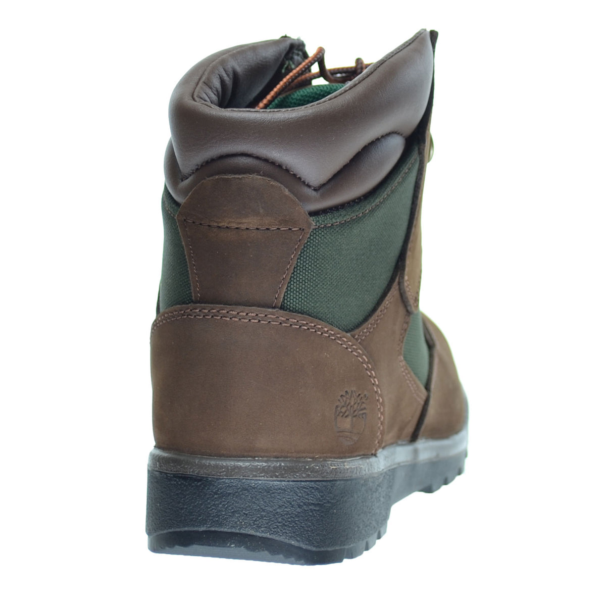 Timberland 6 Inch Big Kid's Field Boots Brown Nubuck/Green