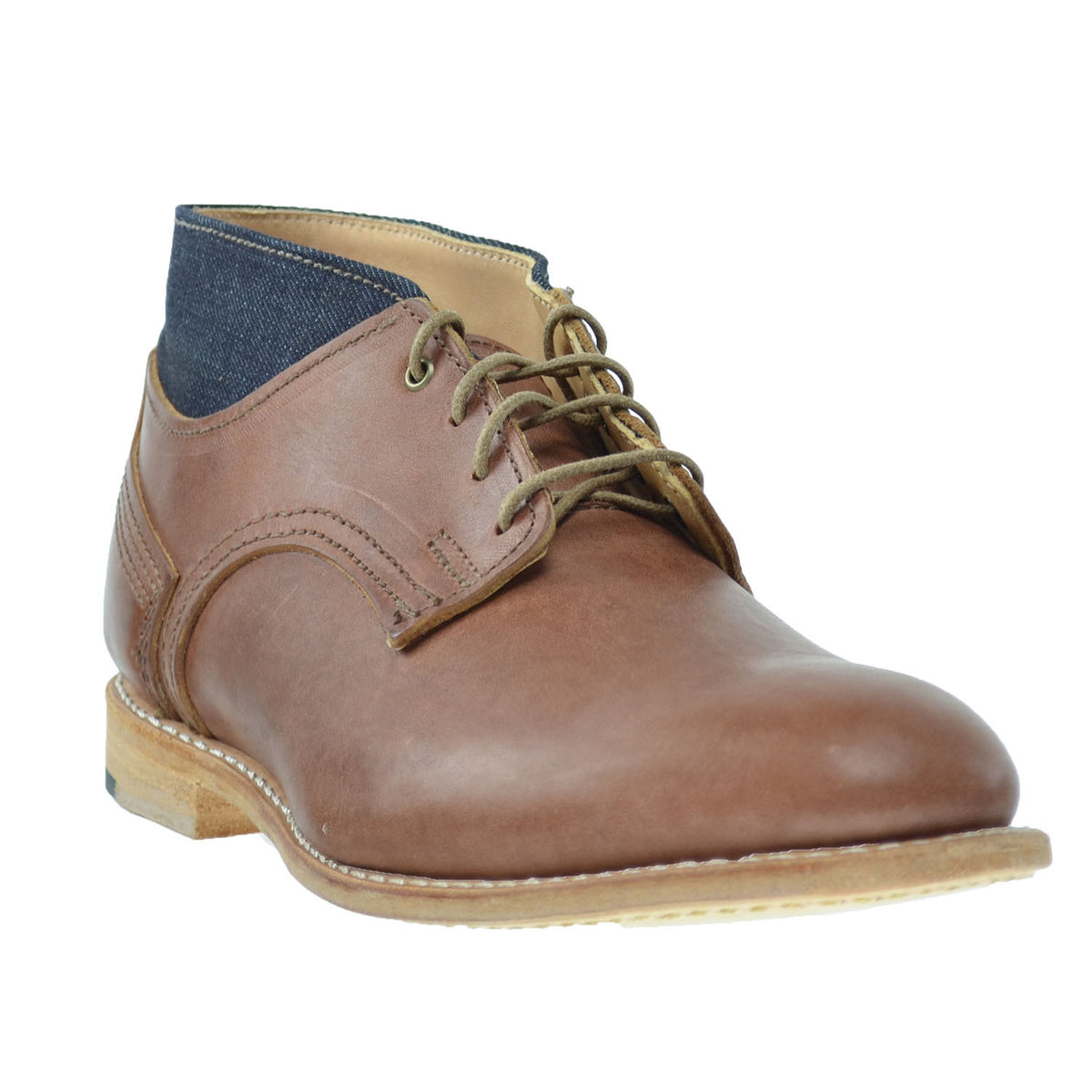 Timberland Coulter Denim/Leather Chukka Men's Boots Brown Vintage/Denim