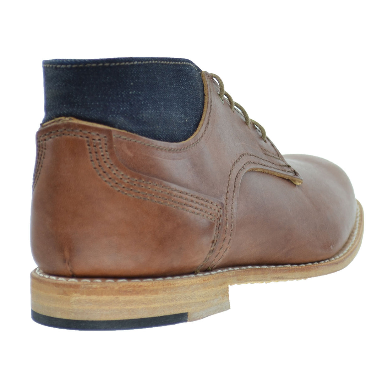 Timberland Coulter Denim/Leather Chukka Men's Boots Brown Vintage/Denim