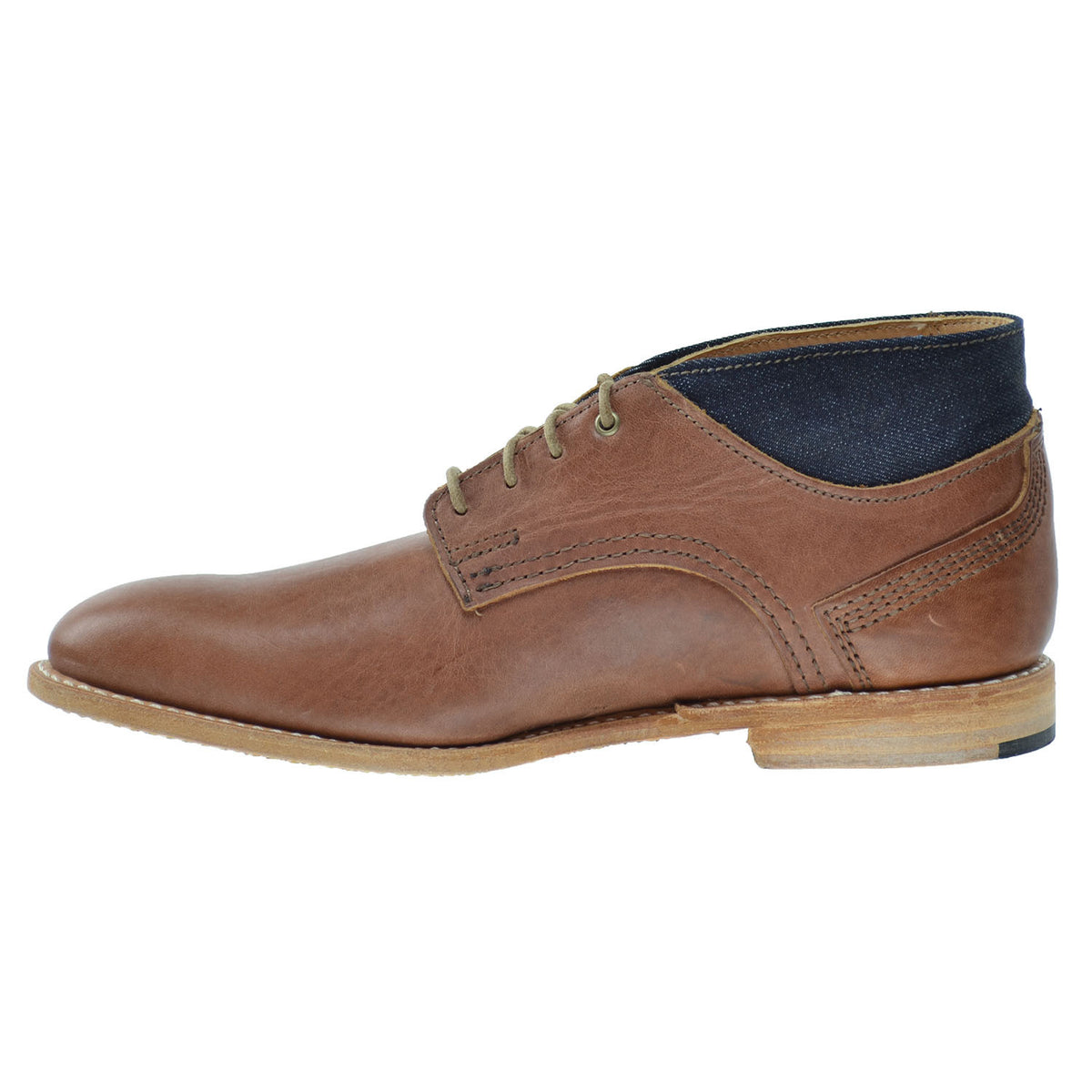 Timberland Coulter Denim/Leather Chukka Men's Boots Brown Vintage/Denim
