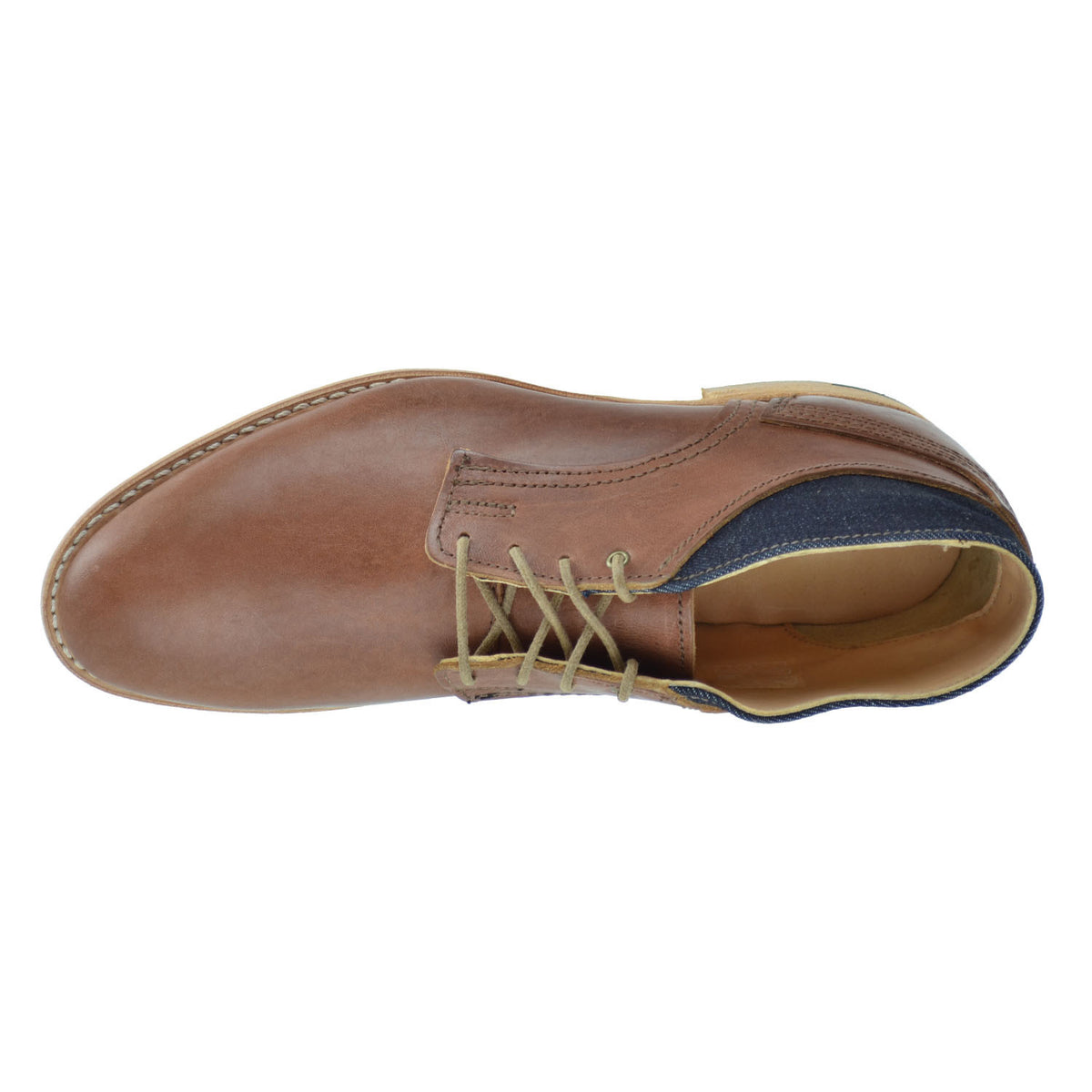 Timberland Coulter Denim/Leather Chukka Men's Boots Brown Vintage/Denim