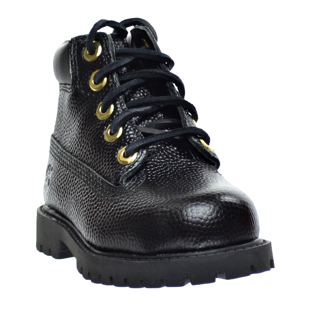 Timberland 6 Inch Premium Waterproof Baby Toddlers Boots Leather Black Textured