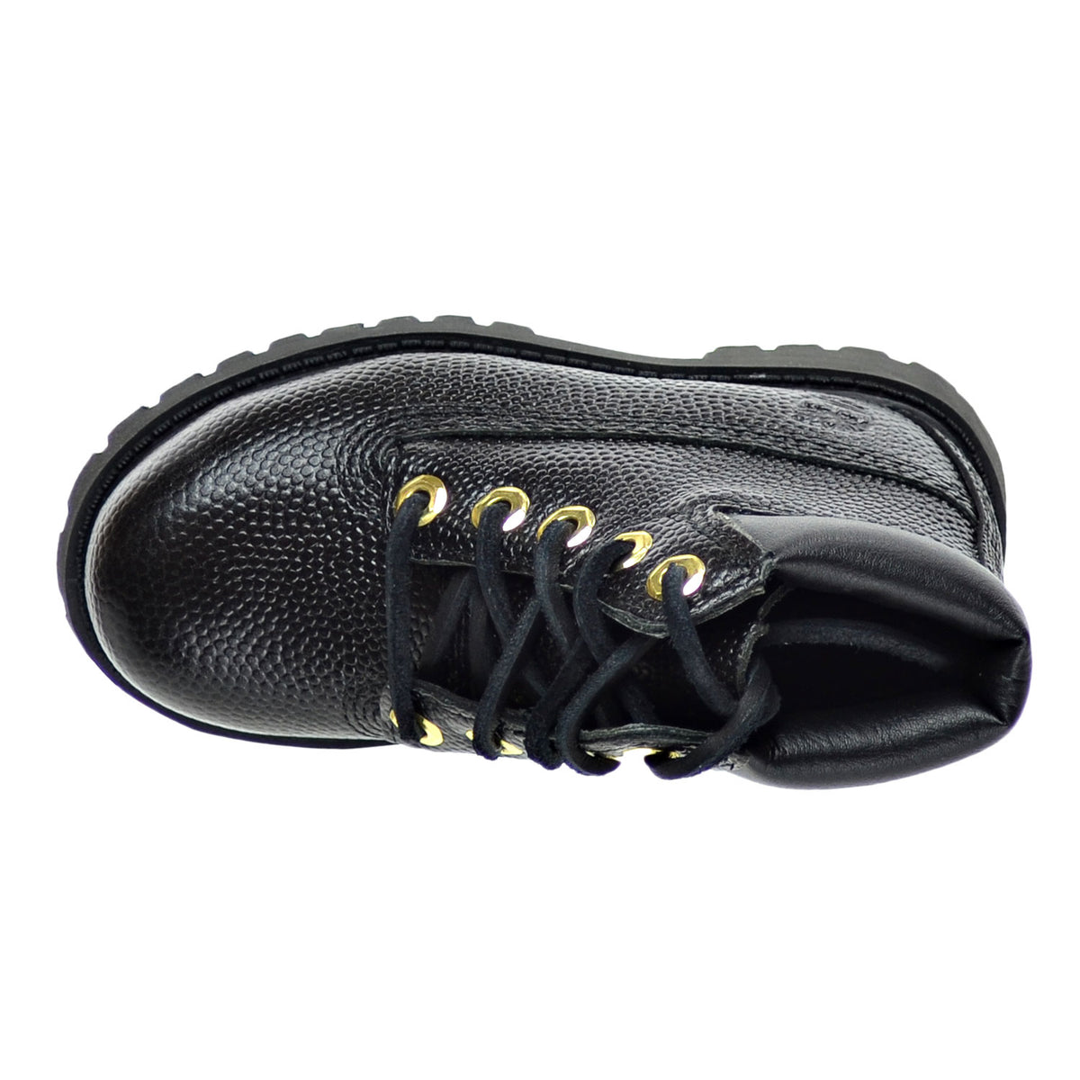 Timberland 6 Inch Premium Waterproof Baby Toddlers Boots Leather Black Textured