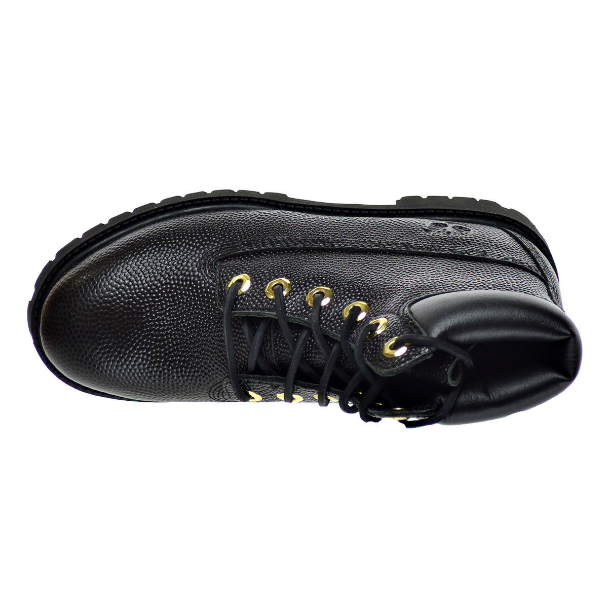 Timberland 6 Inch Prem Waterproof BigKid's Boots Football Leather Black Textured
