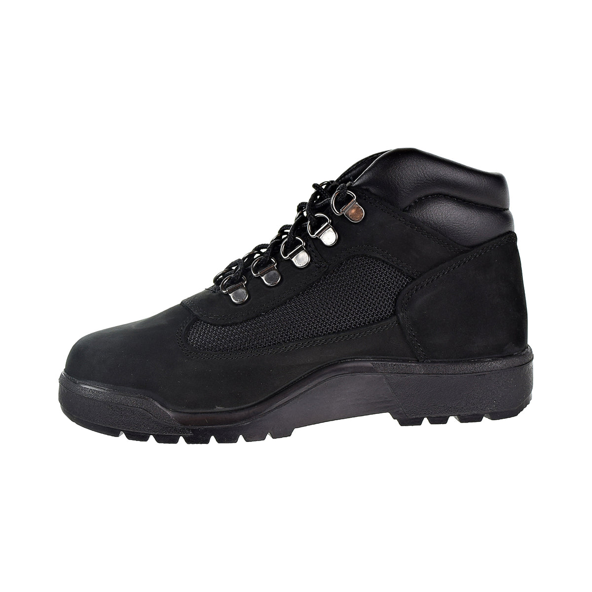 Timberland Nubuck Big Kids Field Boot Black Suede