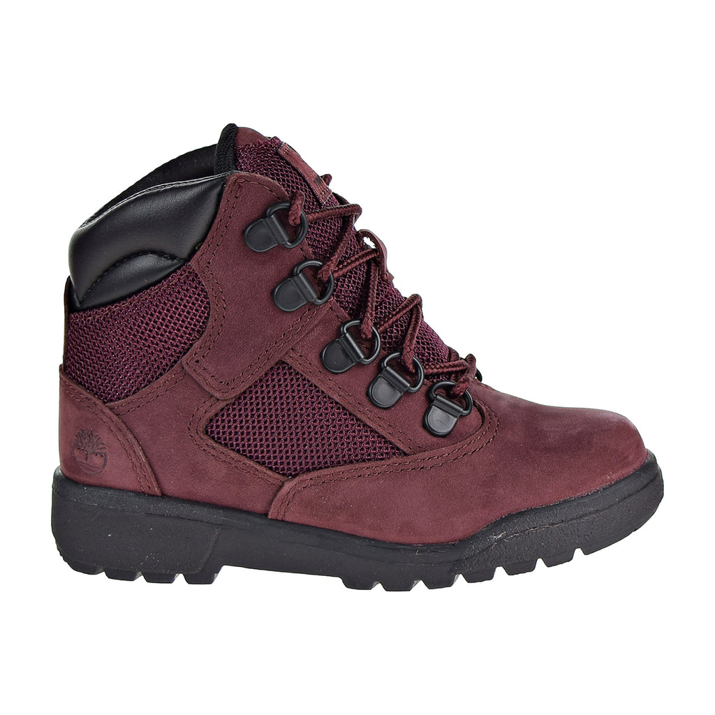 Timberland 6 Inch Field Toddler's Boots Burgundy