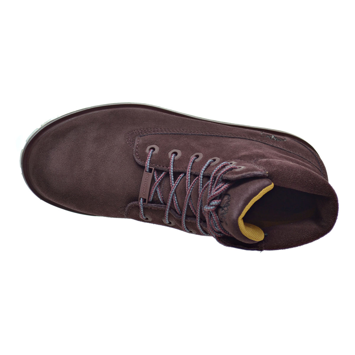 Timberland 6 Inch Big Kid's TPU Outsole Waterproof Suede Premium Boots  Dark Red