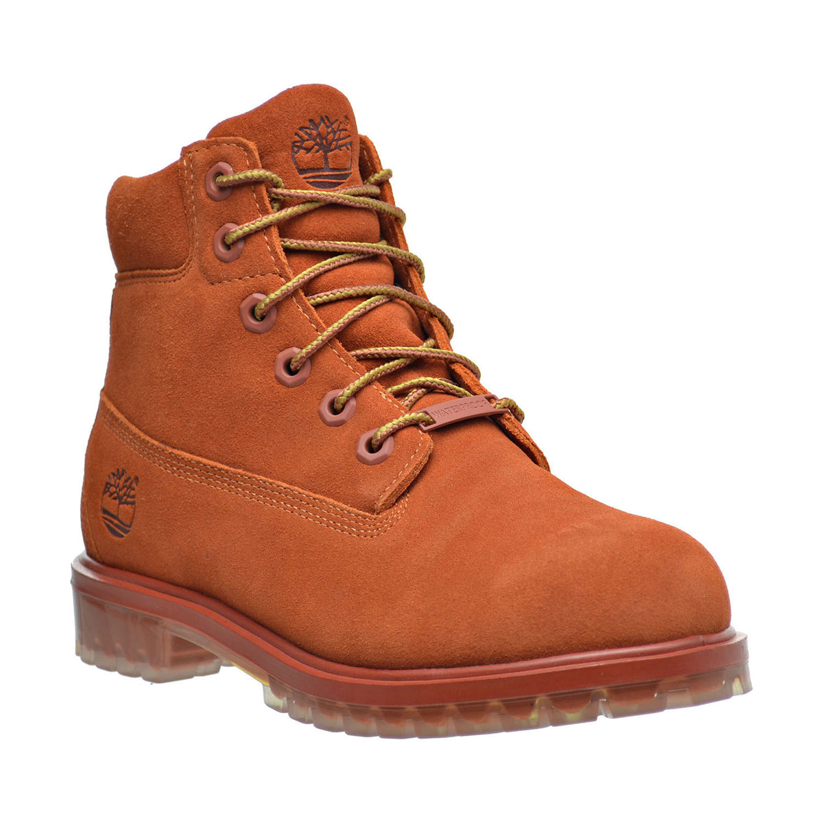 Timberland 6 Inch TPU Outsole Waterproof Suede Premium Big Kid's Boots Rust