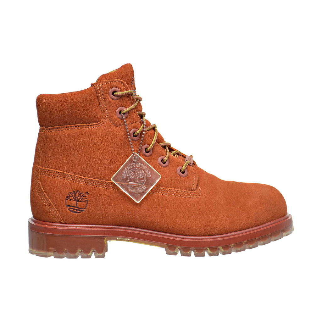 Timberland 6 Inch TPU Outsole Waterproof Suede Premium Big Kid's Boots Rust