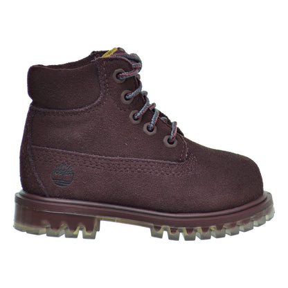 Timberland 6 Inch TPU Outsole Waterproof Suede Premium Toddler Boots Dark Red