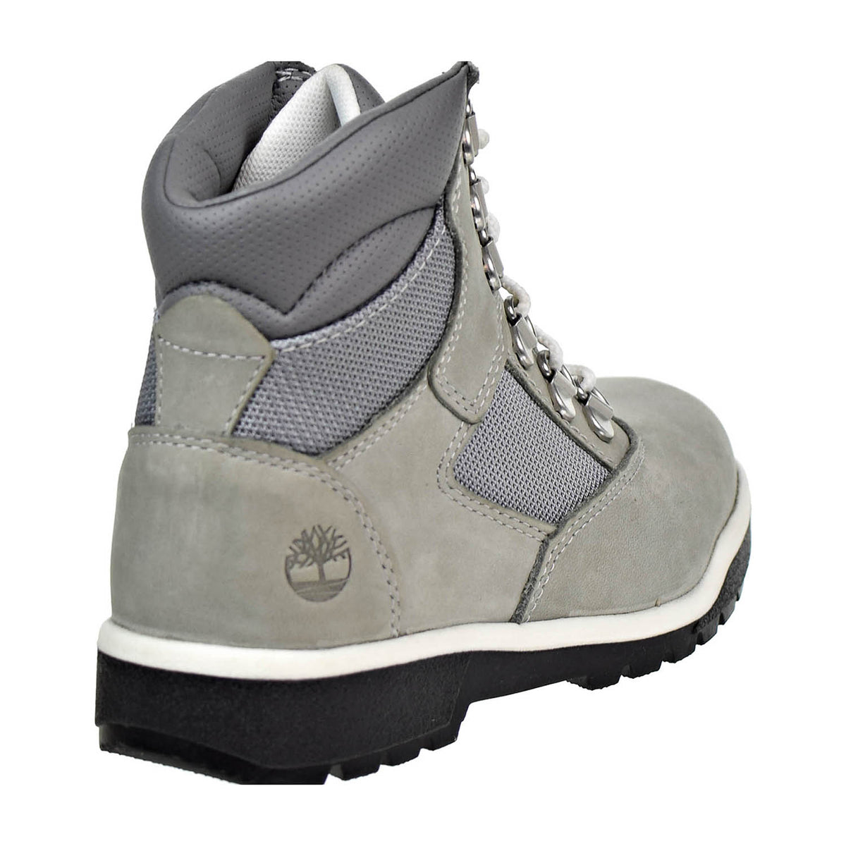 Timberland 6 Inch Little Kids Field Boots Grey Nubuck
