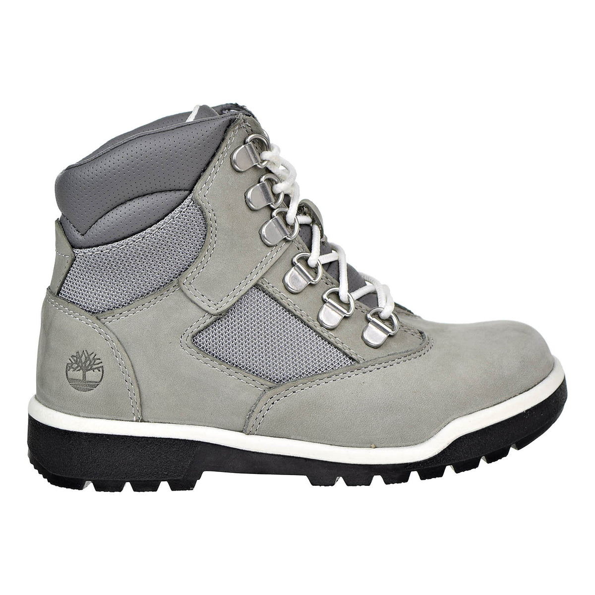 Timberland 6 Inch Little Kids Field Boots Grey Nubuck