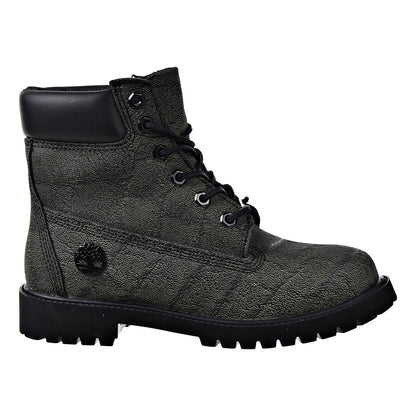 Timberland 6 Inch Premium Juniors Boots Gray Earth Helcore Leather