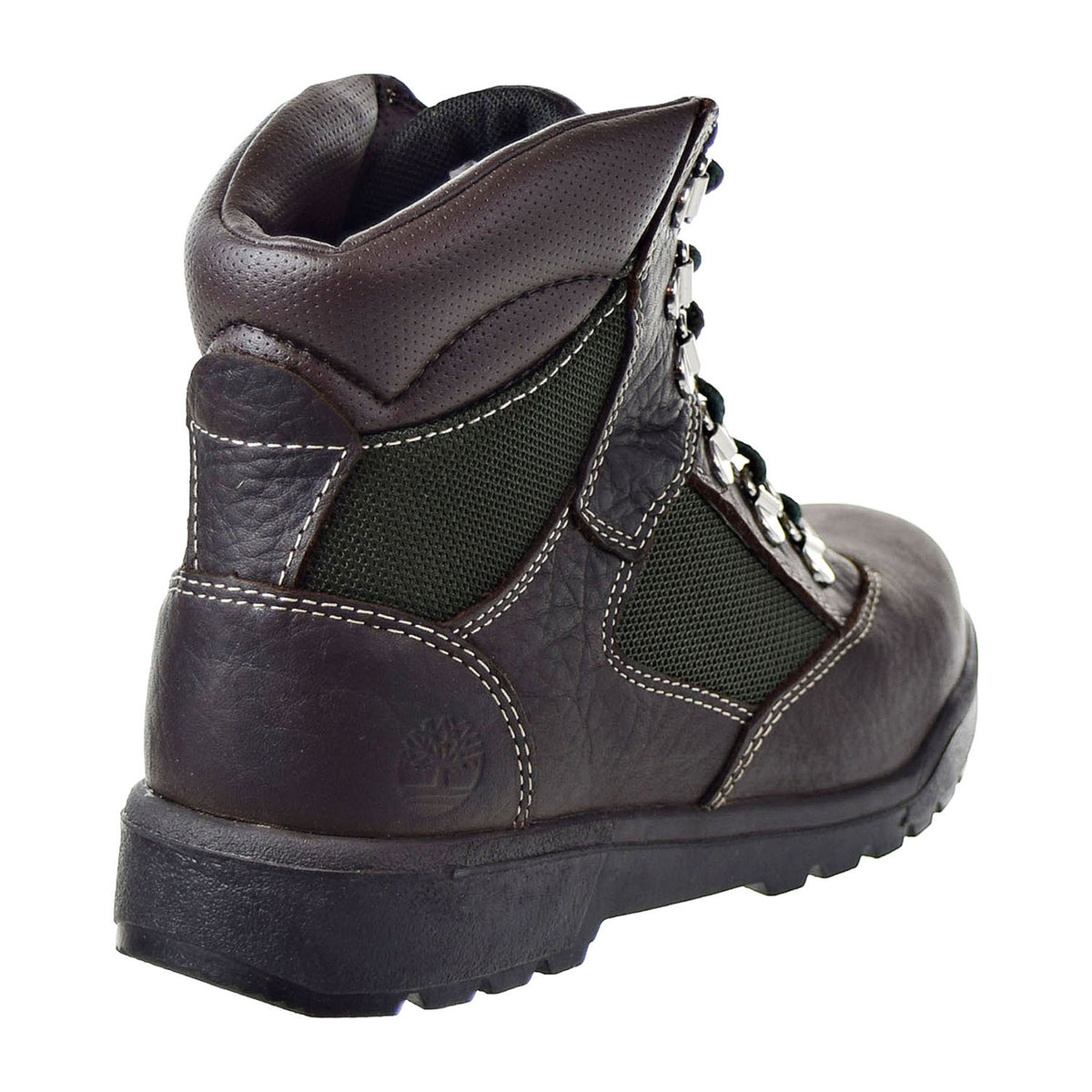 Timberland 6 Inch Field Big Kids Boots Dark Brown/Green