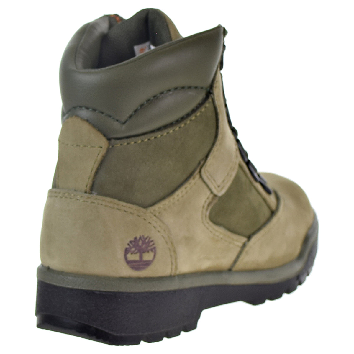 Timberland 6" Leather Field Boot Little Kid's Shoes Green Suede