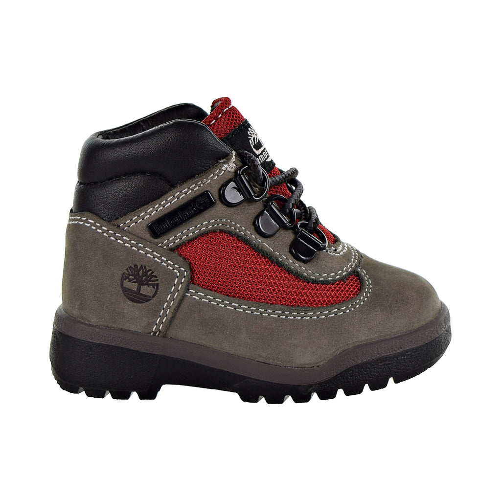 Timberland Field Boot L/F Mid Toddler's Shoes Grey/Red