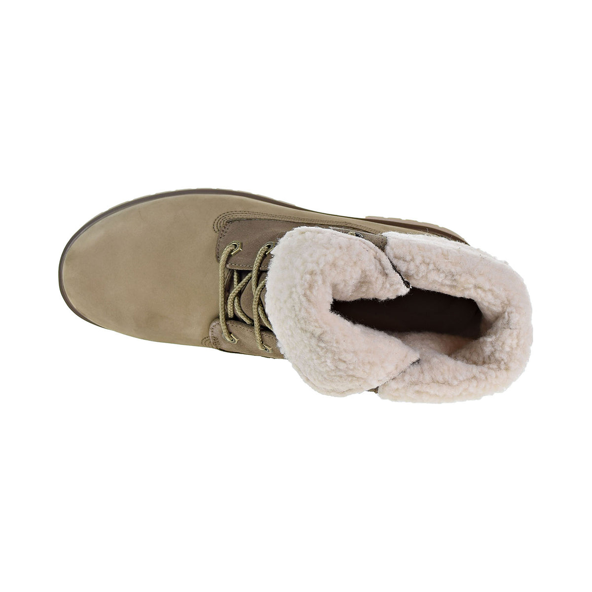 Timberland Jayne Fleece Fold Down Women's Boots Light Brown Nubuck