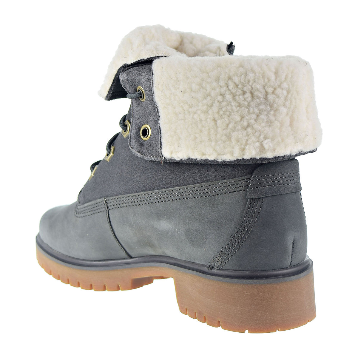 Timberland Jayne WP Fleece Fold Down Women's Boot Dark Grey Nubuck