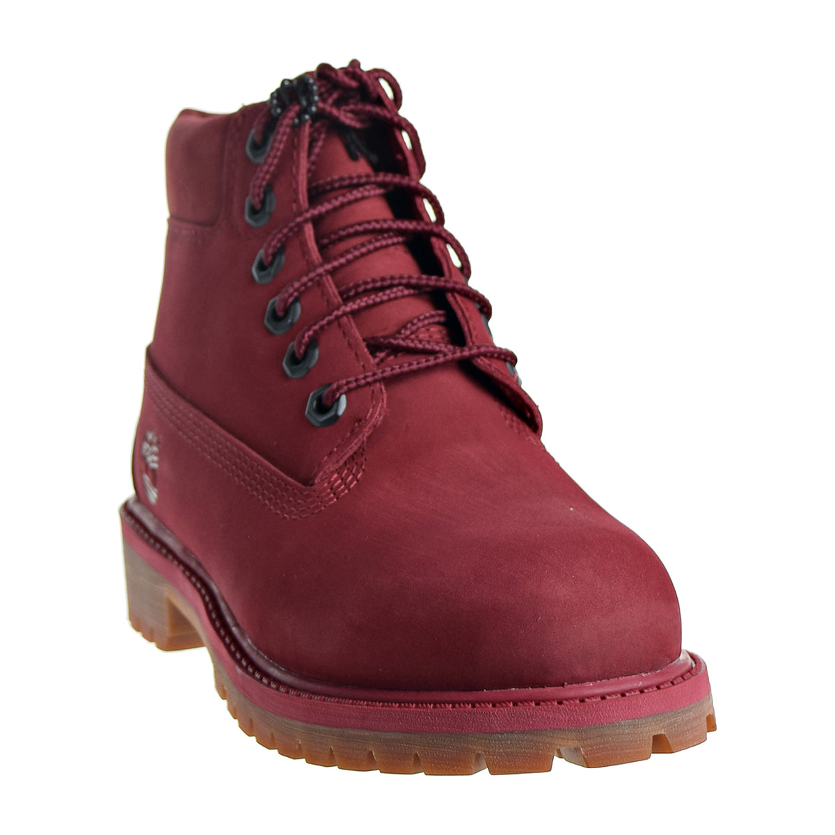 Timberland Premium 6" Waterproof Boot Little Kid's Shoes Burgundy