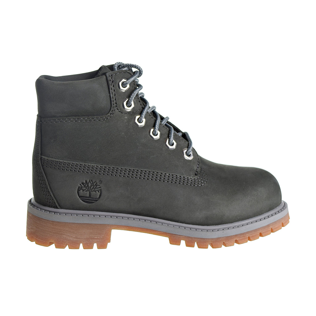 Timberland Premium 6" Waterproof Boot Little Kid's Shoes Dark Grey
