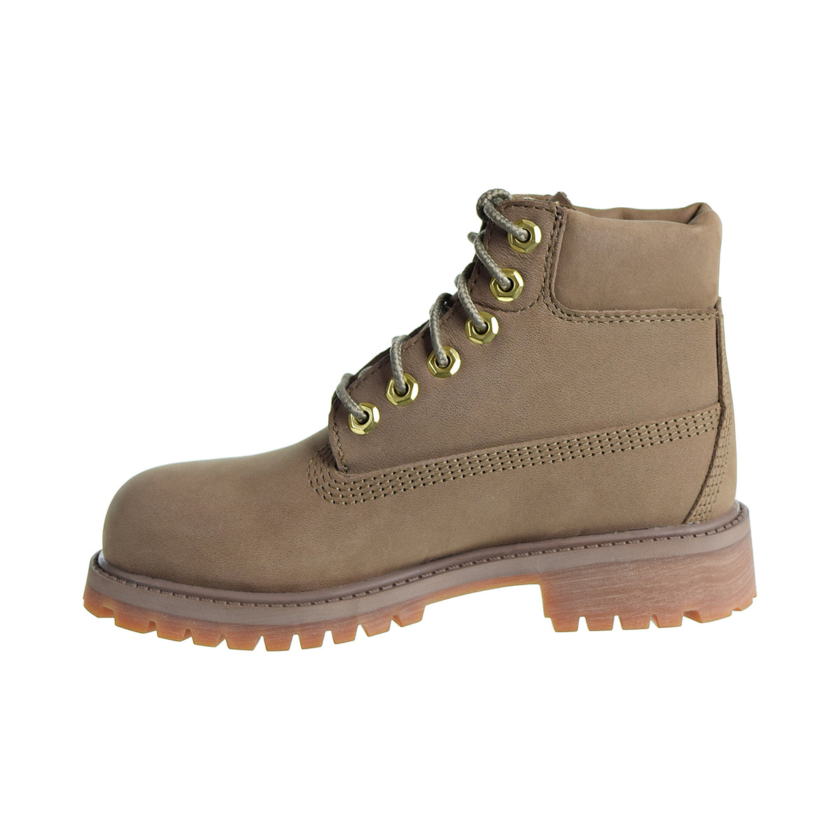 Timberland Premium 6" Waterproof Boot Little Kid's Shoes Dark Beige