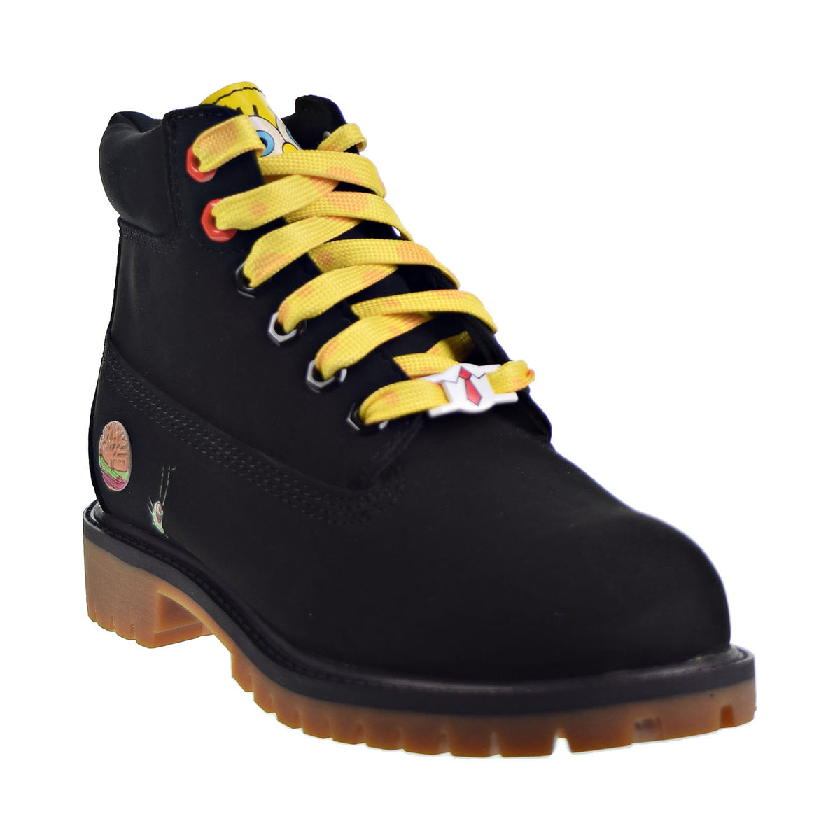 Timberland X SpongeBob 6" Inch Premium WP Boots Little Kids' Black Nubuck