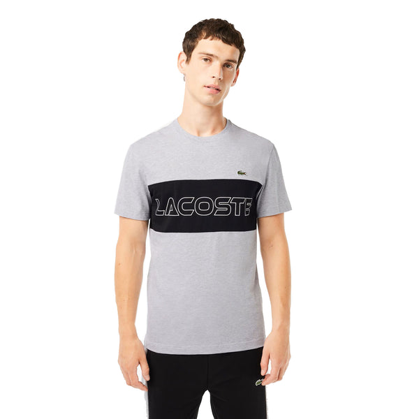 Lacoste Colorblock Men's T-shirt Grey-Black