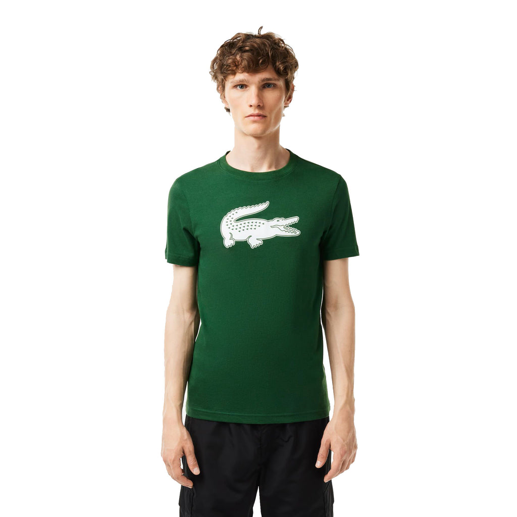 Lacoste 3D Print Croc Jersey Men's T-Shirt Green