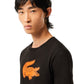 Lacoste 3D Print Croc Jersey Men's T-Shirt Black