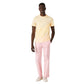 Lacoste Men's Crocodile Print Crew Neck Stretch Organic Cotton T-Shirt Yellow