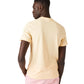 Lacoste Men's Crocodile Print Crew Neck Stretch Organic Cotton T-Shirt Yellow