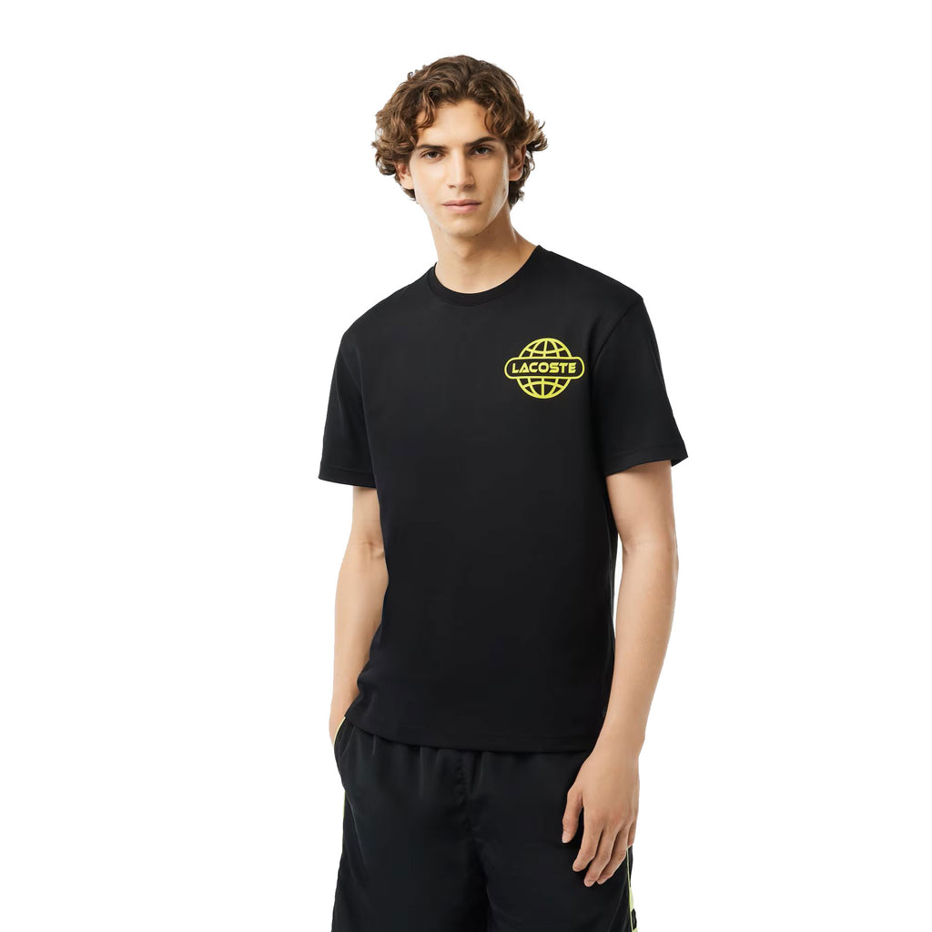 Lacoste Back Print Men's T-shirt Black