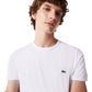 Lacoste Men's Crew Neck Pima Cotton Jersey T-shirt White