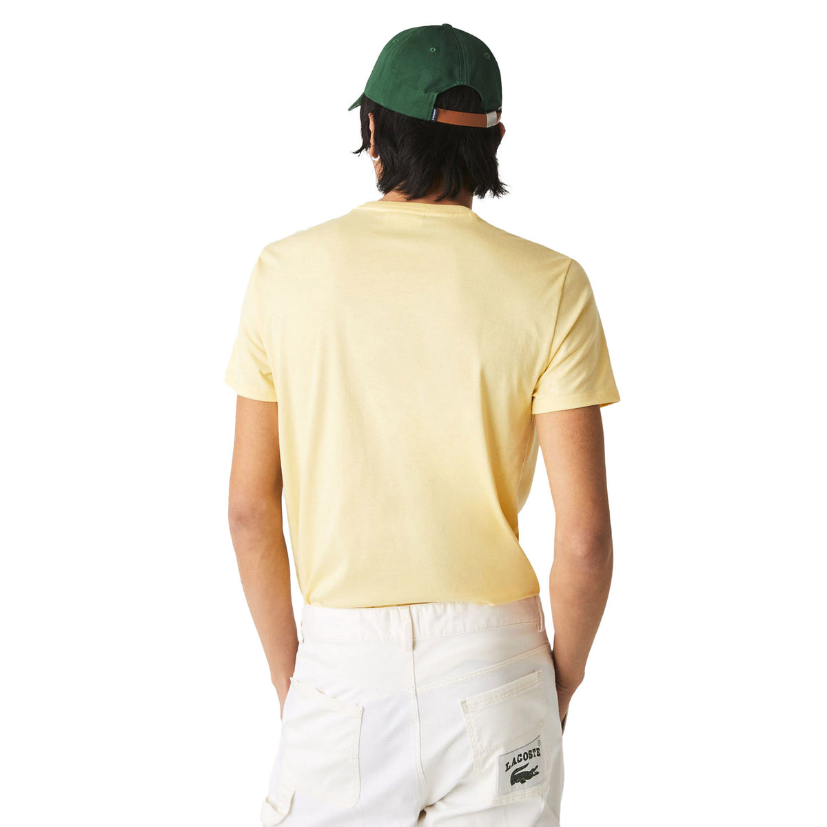 Lacoste Men's Crew Neck Pima Cotton Jersey T-shirt Yellow