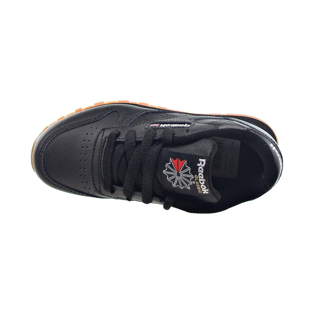 Reebok Classic Leather Little Kids' Shoes Black-Gum