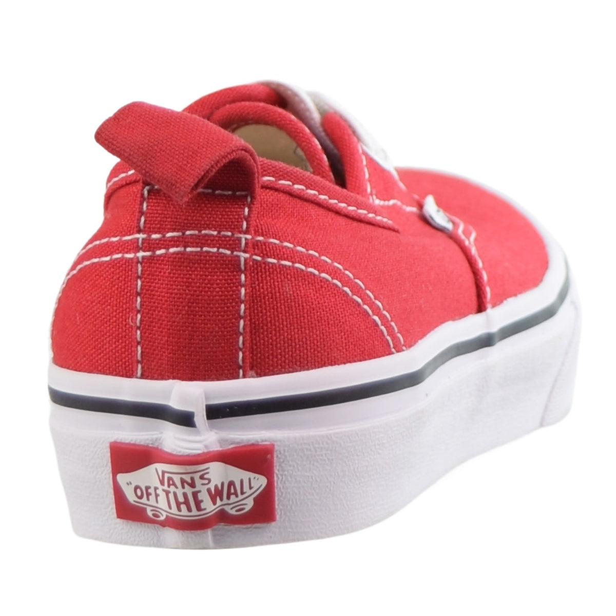 Vans Authentic Elastic Little Kids Shoes Racing Red-True White